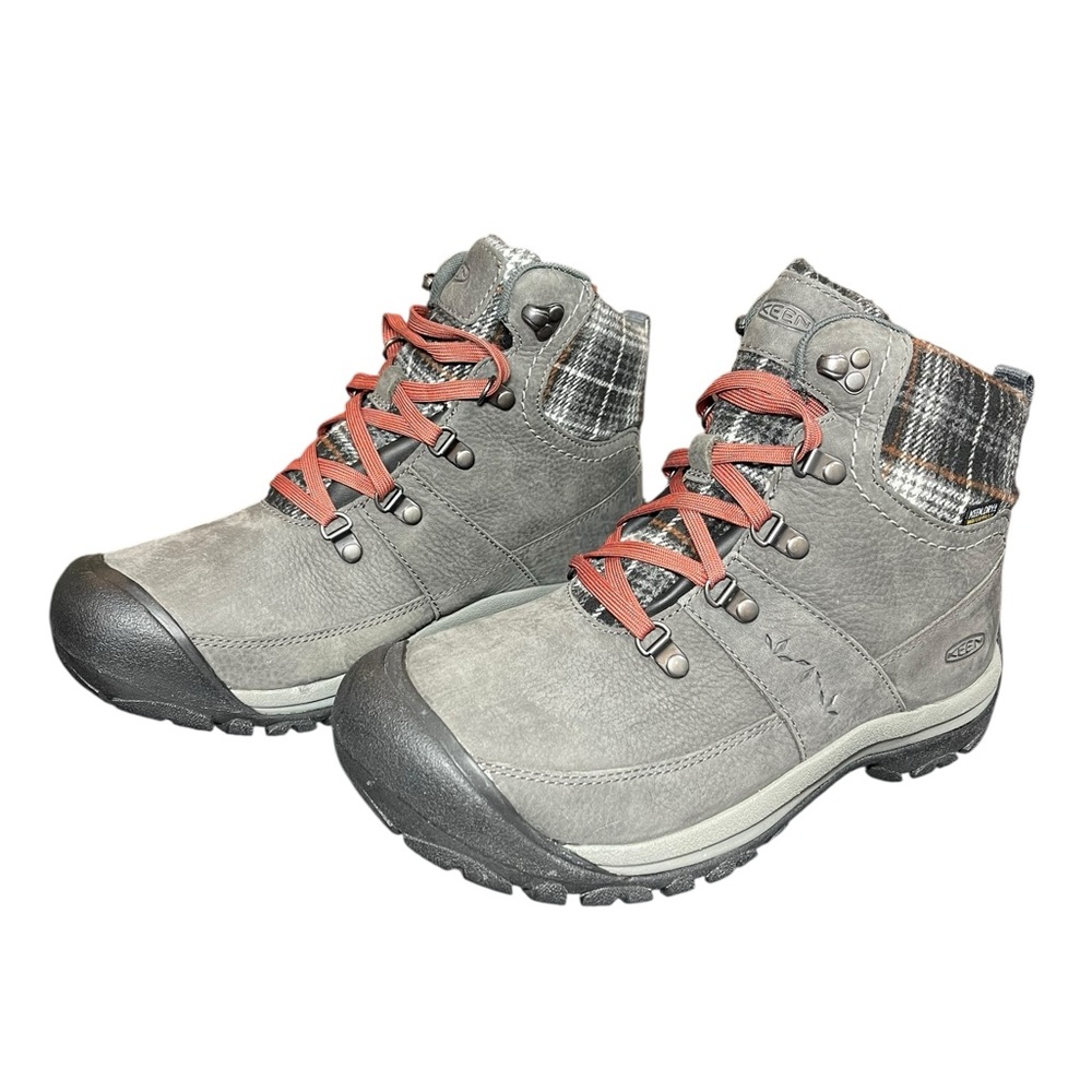 ⚡️SOLD⚡️Keen Women's Kaci III Winter Waterproof Boot Gray Plaid - Picture 3 of 16